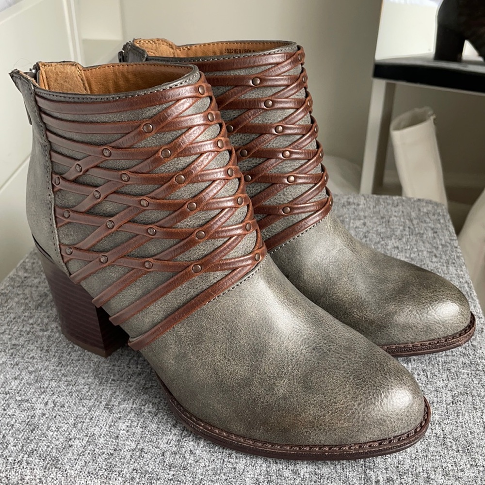 Brown Grey Euro-Soft Heel Boot
